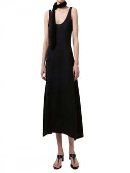 Our Legacy - Black Round Neck Midi Dress