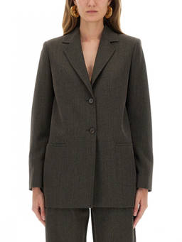 Moschino - Grey Notched Lapel Blazer