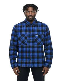 OFF-WHITE - Blue Regular Check Shirt