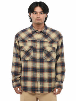 Dsquared2 - Beige Relaxed Check Shirt
