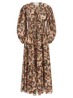Zimmermann - Multicolor Long Printed Dress