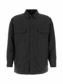 MM6 Maison Margiela - Black Relaxed Logo Overshirt