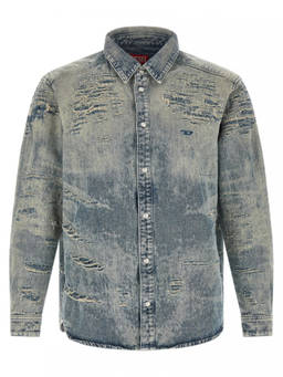 Diesel - Blue Regular Distressed Shirt