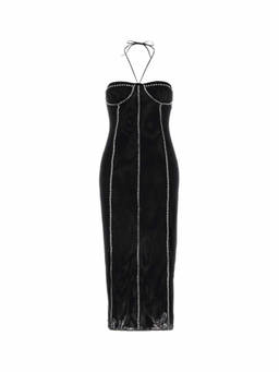 Oseree - Black Gem Midi Dress (M)