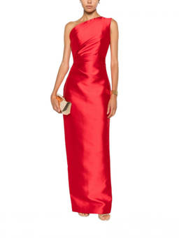 SOLACE London - Red Kira Maxi Dress (S)