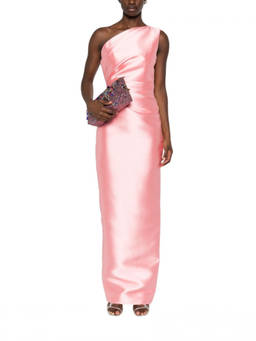 SOLACE London - Pink One Shoulder Dress