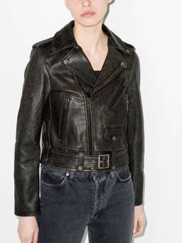Golden Goose - Golden Genuine Leather Black Perfecto Biker (S)