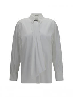 Brunello Cucinelli - White Regular Embellished Shirt