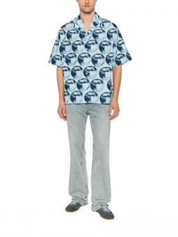 Kenzo - Blue Loose Graphic Shirt