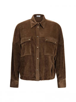Brunello Cucinelli - Brown Oversized Textured Shirt (L)