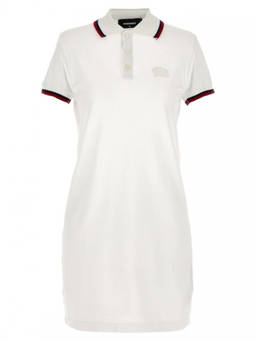 Dsquared2 - White Maxi cut out polo dress (XS)