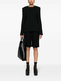 Sportmax - Black Tailored collarless jacket