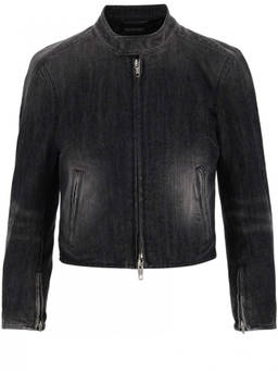 Balenciaga - Grey Band Collar Jacket (S)