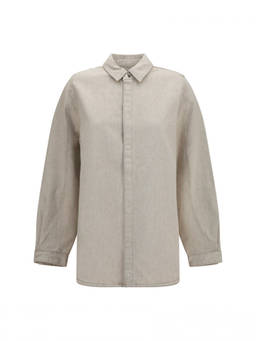 JACQUEMUS - Beige Straight Solid Shirt (L)