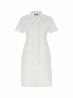 Miu Miu - White Poplin Shirt Dress