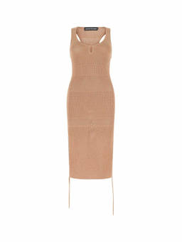 Andreadamo - Biscuit In Stretch Mesh Dress (XXS/XS)