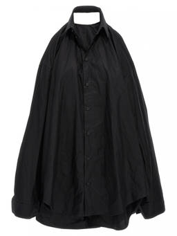 Balenciaga - Black Suspended Shirt Dress