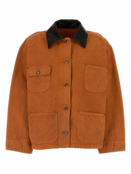 PRADA - Orange Shirt Collar Jacket (S)