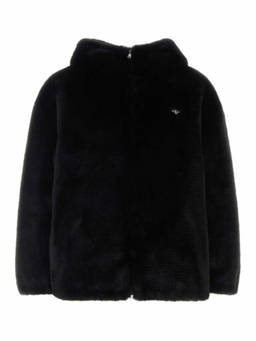 PRADA - Black Textured Hood Jacket (M)