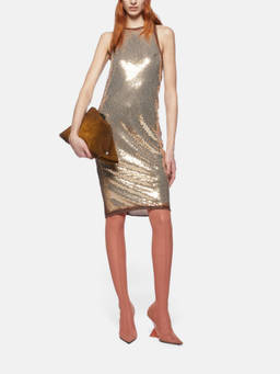 THE ATTICO - Gold Mini dress