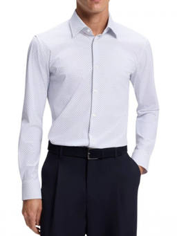 Boss - Blue Slim Printed Shirt