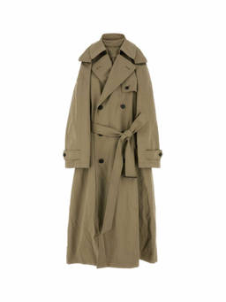 Balenciaga - Cappuccino Cotton Trench Suspended Dress (XS)