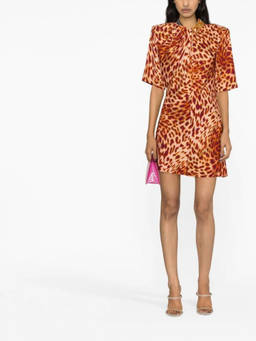 Stella McCartney - Multicolor Leopard-Print Mini Dress