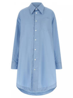 AMI Paris - Blue Ami De Coeur Shirt Dress