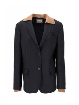 Miu Miu - Black Notched Lapel Jacket