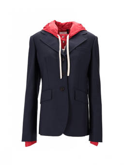 Miu Miu - Navy Solid Hood Jacket (S)
