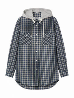 Miu Miu - Dark Blue Regular Checks Shirt