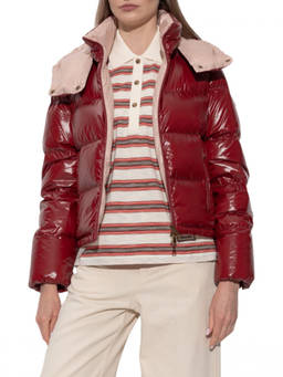 Moncler - Red Quilted Hood Jacket