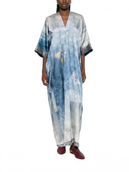 Pierre-Louis Mascia - Sky Blue Floral V Neck Maxi Dress