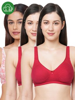 Inner Sense - Organic Cotton Antimicrobial Seamless Side Support Bra (Pack of 3)