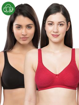 Inner Sense - Organic Cotton Antimicrobial Seamless Side Support Bra (Pack of 2)