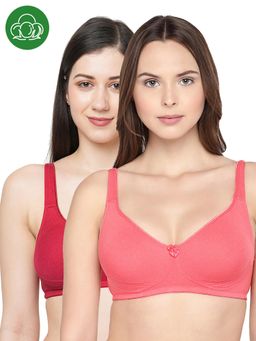 Inner Sense - Organic Cotton Antimicrobial Seamless Side Support Bra (Pack of 2)