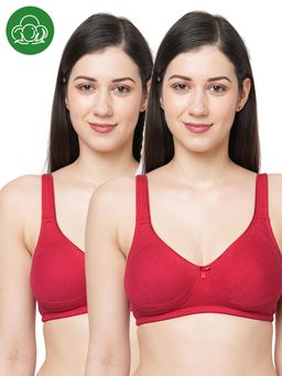 Inner Sense - Organic Cotton Antimicrobial Seamless Side Support Bra (Pack of 2)