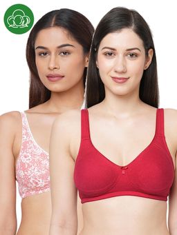 Inner Sense - Organic Cotton Antimicrobial Seamless Side Support Bra (Pack of 2)