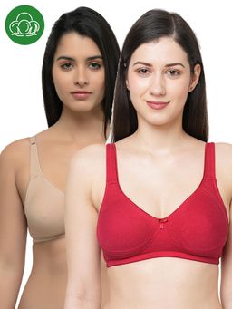 Inner Sense - Organic Cotton Antimicrobial Seamless Side Support Bra (Pack of 2)