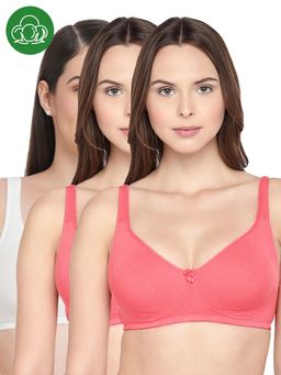 Inner Sense - Organic Cotton Antimicrobial Seamless Side Support Bra (Pack of 3)