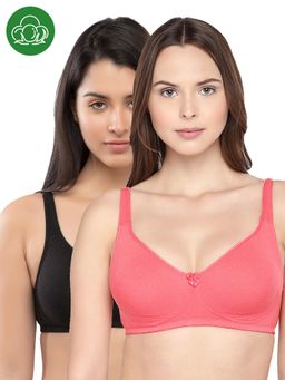 Inner Sense - Organic Cotton Antimicrobial Seamless Side Support Bra (Pack of 2)