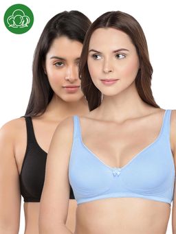Inner Sense - Organic Cotton Antimicrobial Seamless Side Support Bra (Pack of 2)