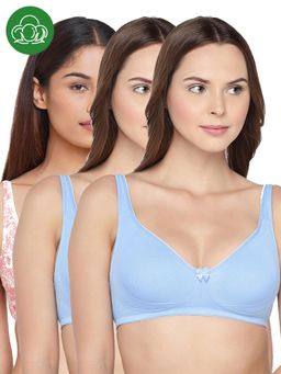 Inner Sense - Organic Cotton Antimicrobial Seamless Side Support Bra (Pack of 3)