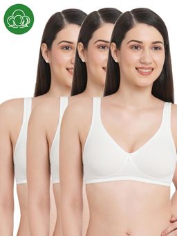 Inner Sense - Organic Cotton Antimicrobial Seamless Side Support Bra (Pack of 3)