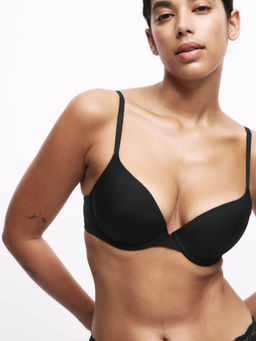 Marks & Spencer - Black Flexi Fit Wired Push-Up Plunge Bra