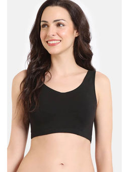 Zivame - Double Layered Non Wired Full Coverage Bralette Bra - Tap Shoe