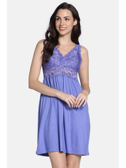 Zivame - Lace N Mesh Babydoll - Chive Blossom