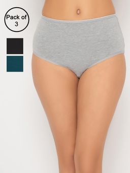 Clovia - Cotton Elastic Hipster Panties (Pack of 3)