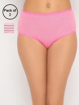 Clovia - Printed Cotton Elastic Hipster Panties (Pack of 3)