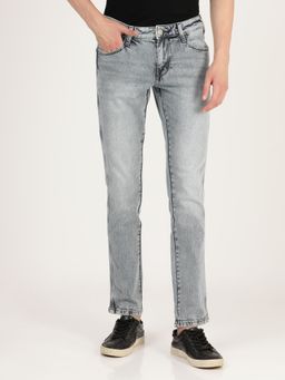 Wrangler - Men Solid Grey Jeans